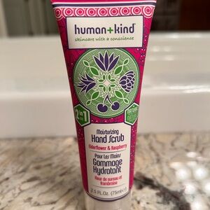 Human+Kind Elderflower & Raspberry Hand Scrub - Pink & Green